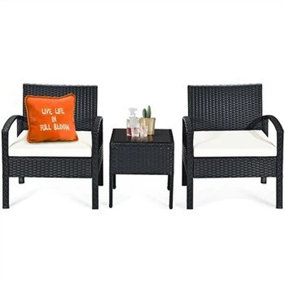 3 daļīgs rotangpalmas bistro komplekts