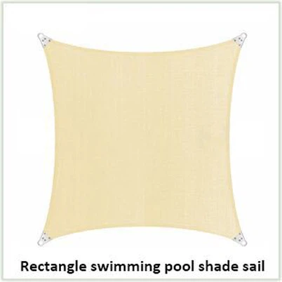 Taisnstūra peldbaseina ēnas bura